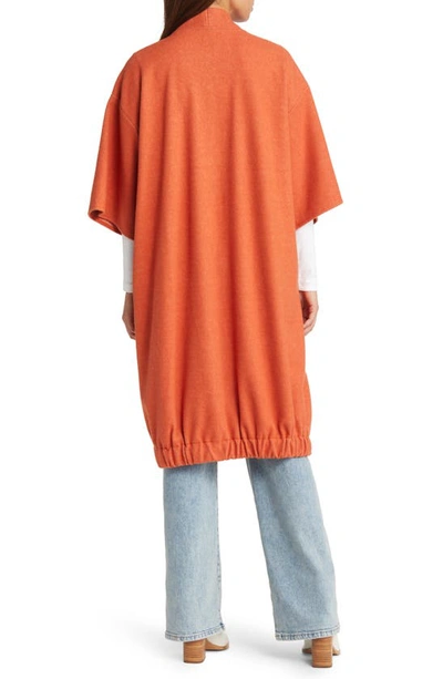 Shop Roffe Accessories Open Front Duster In Orange