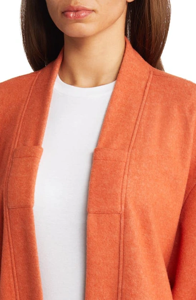 Shop Roffe Accessories Open Front Duster In Orange