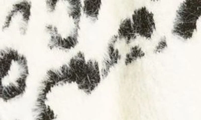 Roffe Accessories Leopard Pattern Ruana In Cream