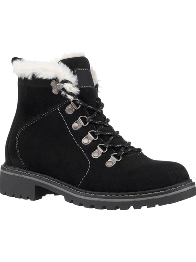 Gc Shoes Tinsley Faux Fur Lined Hiker Boot In Black