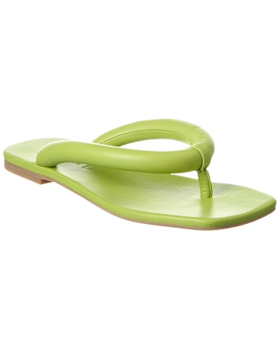 Shop Staud Rio Leather Sandal In Green