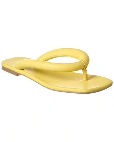 Shop Staud Rio Leather Sandal In Yellow