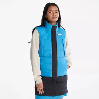 Shop Timberland Women's Long Puffer Vest In Multi