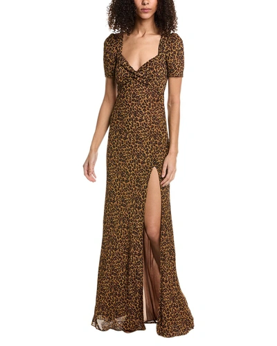 Shop Staud Lea Dress In Brown