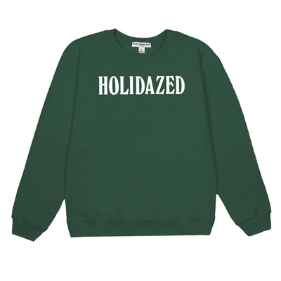 Shop Suburban Riot Holidaze Sweatshirt In Emerald Green