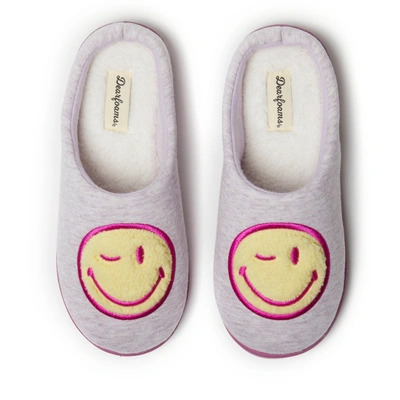 Shop Dearfoams Women's Smile Icon Slippers In Multi