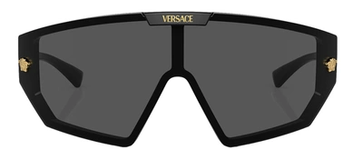 Shop Versace Ve 4461 Gb1/87 Shield Sunglasses In Multi