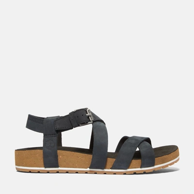 Shop Timberland Women's Malibu Waves Ankle-strap Sandals In Black