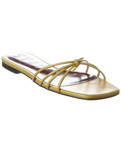 Shop Staud Pippa Leather Sandal In Green