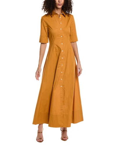 Shop Staud Maxi Joan Dress In Yellow