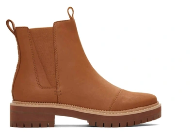 Shop Toms Dakota Boots In Tan Leather In Brown