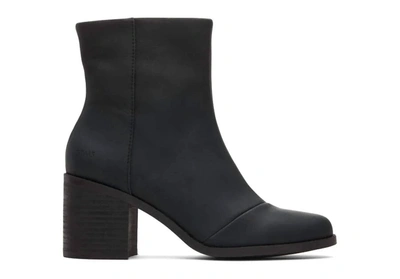 Shop Toms Evelyn Heeled Boots In Black