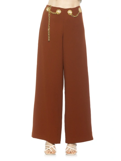 Shop Alexia Admor Cassie Pants In Brown