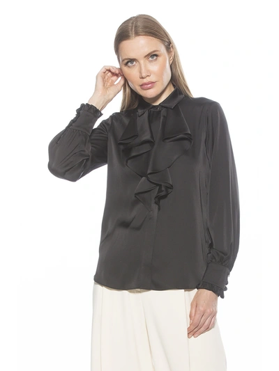 Shop Alexia Admor Brooks Blouse In Black