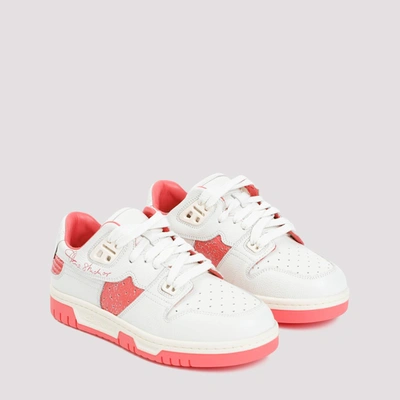 Shop Acne Studios Low Top Leather Sneakers Shoes In Pink & Purple