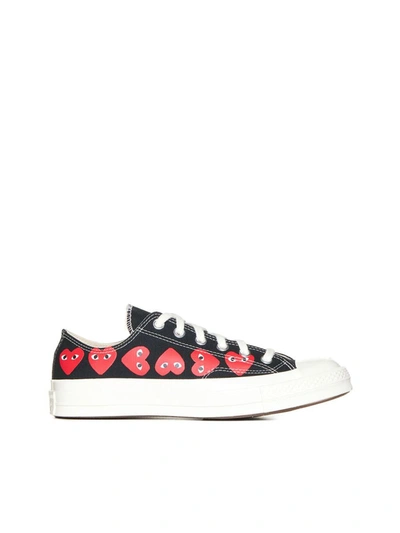 Shop Comme Des Garçons Play Cdg Play Sneakers In Black