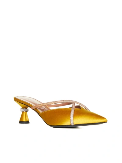 Shop D’accori D'accori Sandals In Hellow Yellow