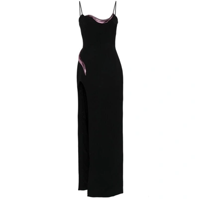 Shop David Koma Dresses In Black/pink