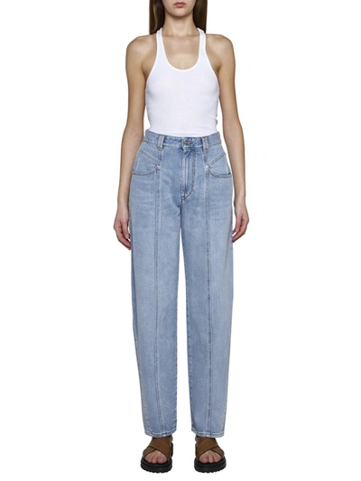 Shop Isabel Marant Jeans In Ice Blue