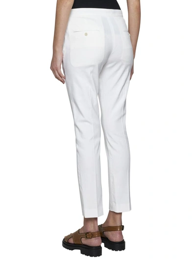 Isabel Marant Straight-leg Cropped Slim-cut Trousers In White