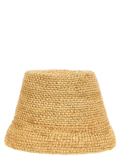 Shop Jacquemus 'le Bob Ficiu' Bucket Hat In Beige