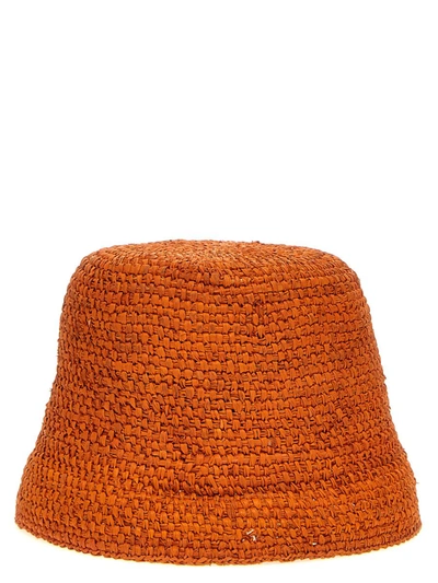 Shop Jacquemus 'le Bob Ficiu' Bucket Hat In Orange