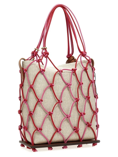 Shop Jacquemus 'le Petit Filet Pralu' Handbag In Pink