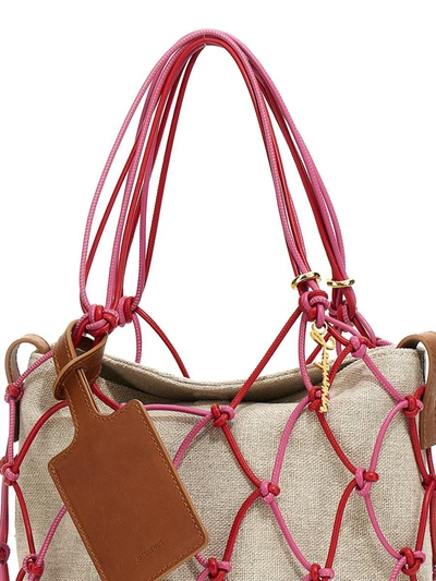 Shop Jacquemus 'le Petit Filet Pralu' Handbag In Pink