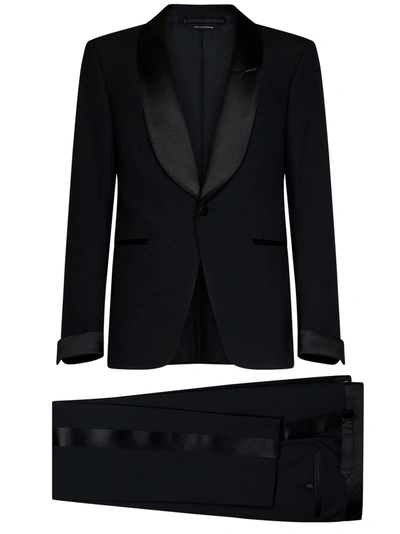 Shop Tom Ford Shelton Suit In Nero