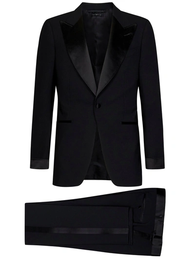 Shop Tom Ford Suit In Nero