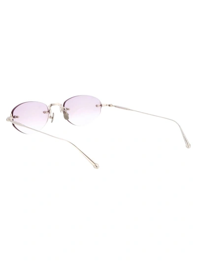 Shop Matsuda Sunglasses In Pw-3 Palladium White - Cafe Violet Grad