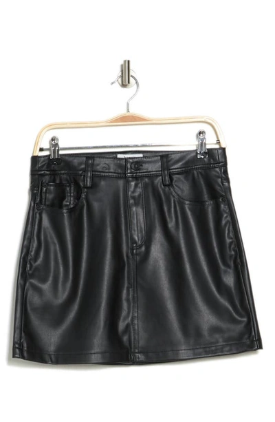 Shop Kensie 5-pocket Miniskirt In Black Pu