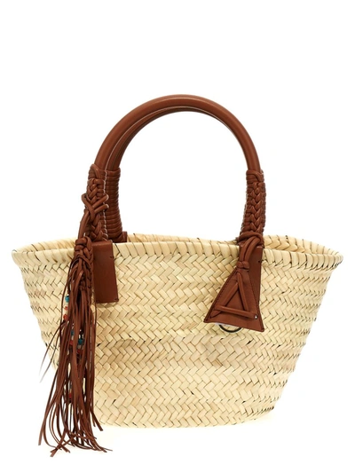 Shop Alanui 'icon Palm Leaf Small' Handbag In Multicolor
