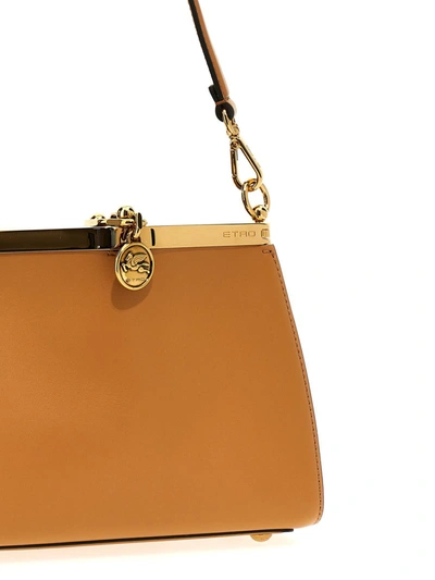 Shop Etro 'vela' Small Shoulder Bag In Beige