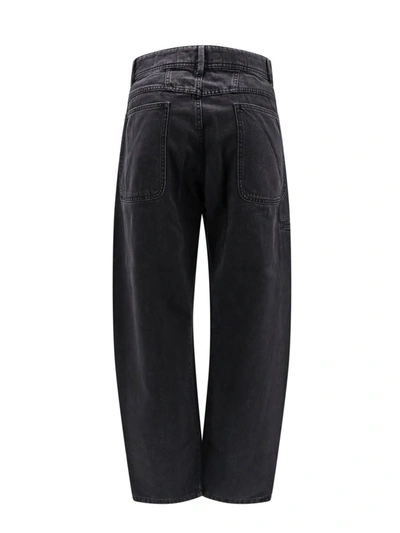 Shop Lemaire Twisted Workwear Pants In Black