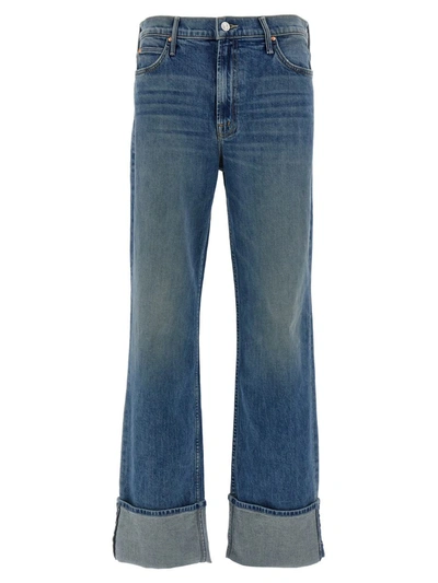 Shop Mother 'the Duster Skimp' Jeans In Blue