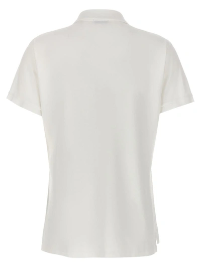 Shop Polo Ralph Lauren 'julie' Polo Shirt In White