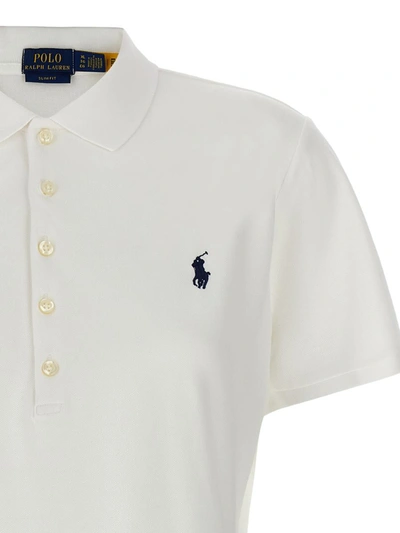 Shop Polo Ralph Lauren 'julie' Polo Shirt In White