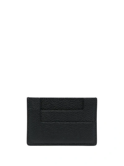 Shop Tom Ford Card Holder With Tf Plate In Black
