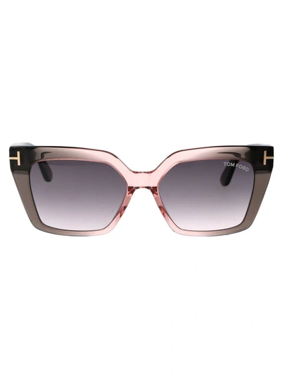 Shop Tom Ford Sunglasses In 20g Grey Gradient