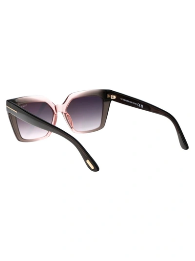 Shop Tom Ford Sunglasses In 20g Grey Gradient