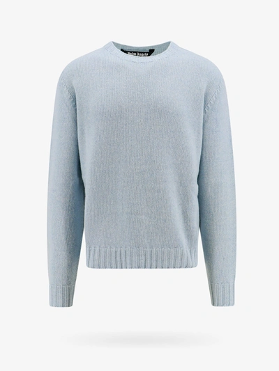 Shop Palm Angels Sweater In Blue