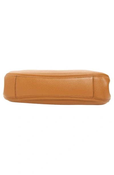 Valentino Vlogo Gate Chain Leather Shoulder Bag In Kel Almond Beige