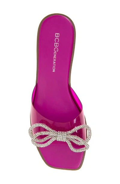 Shop Bcbgeneration Laffi Slide Sandal In Viva Pink