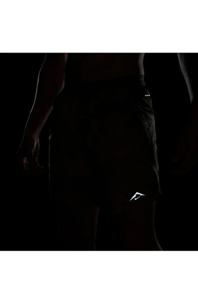 Shop Nike Dri-fit 7-inch Brief Lined Trail Shorts In Medium Olive/ Medium Olive