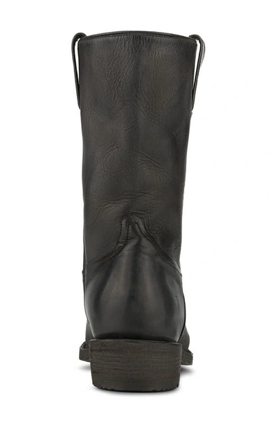 Shop Frye Nash Roper Boot In Black Renice Leather