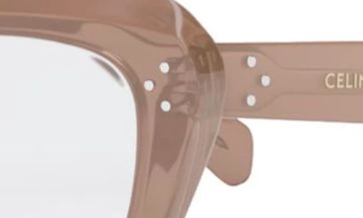 Shop Celine 52mm Cat Eye Reading Glasses In Pink
