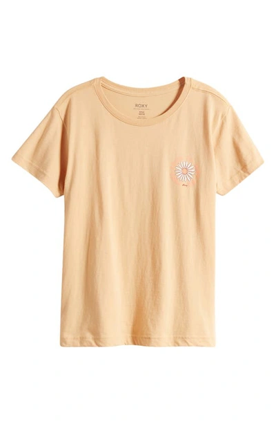 Shop Roxy Feel Free To Just Be Graphic T-shirt In Porcini