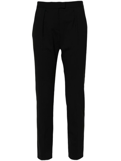 Shop Isabel Marant Nolena Slim-cut Trousers In Black