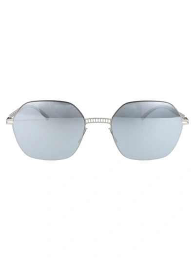 Shop Mykita Sunglasses In 187 E1 Silver | Silver Flash